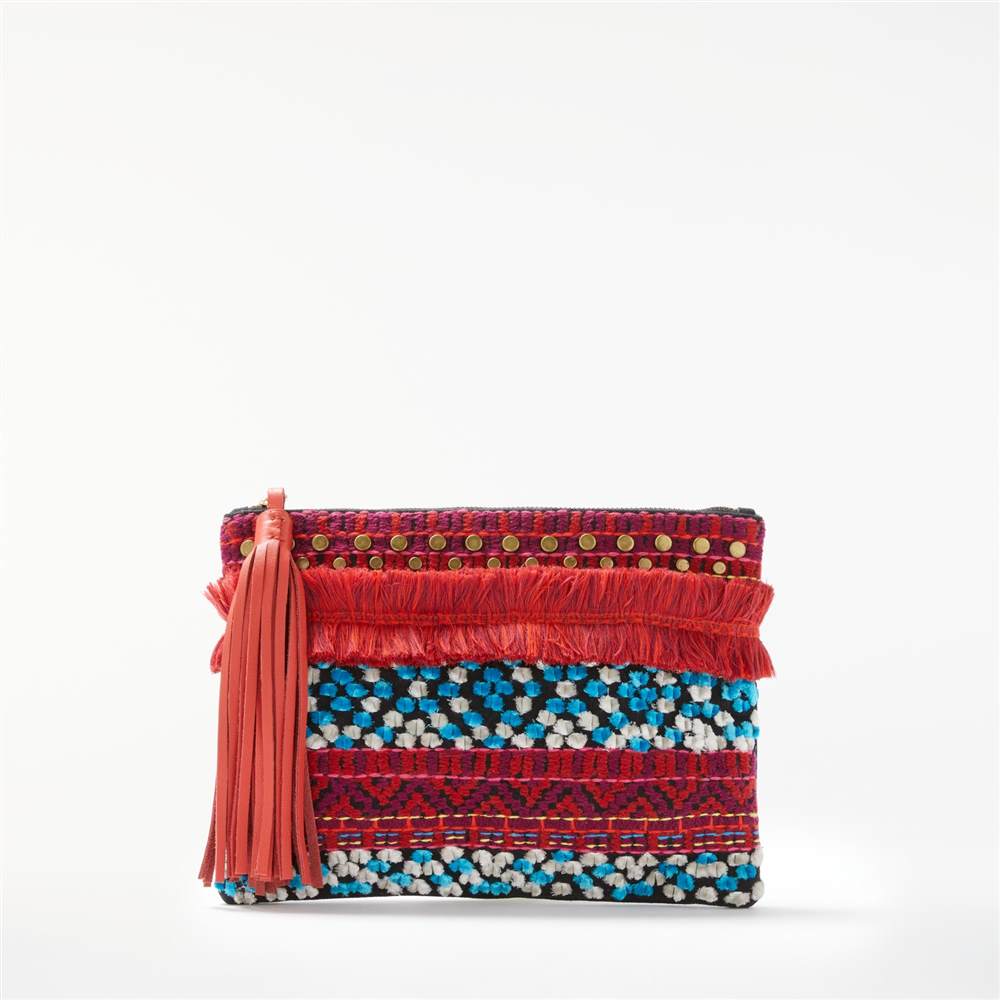 AND/OR Atala Embellished Clutch Bag Multi Handbags