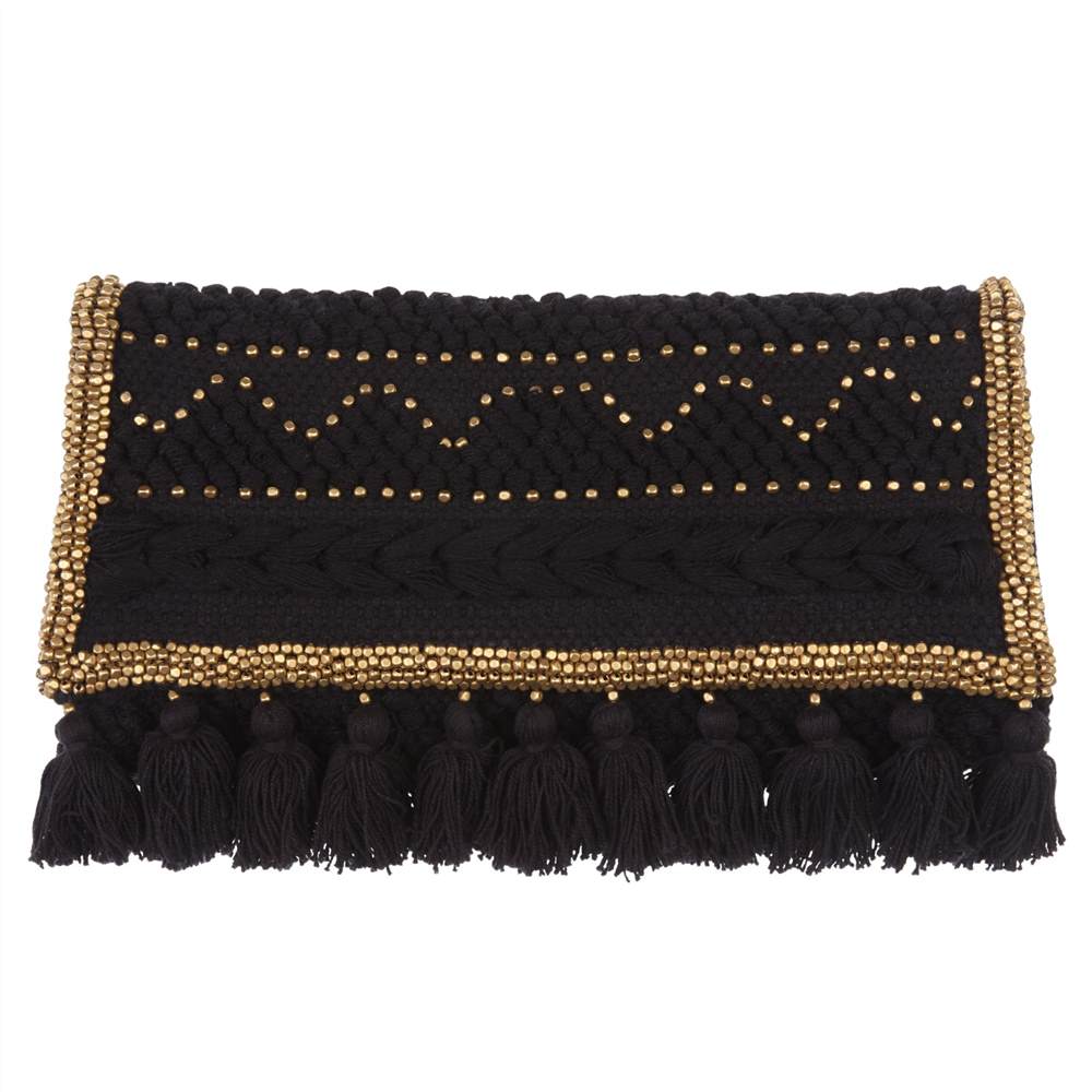 AND/OR Tassel Clutch BagBlack Handbags