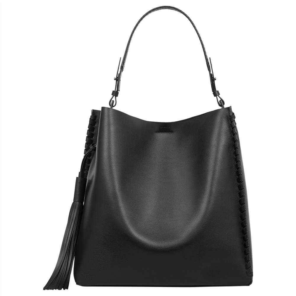 AllSaints Kepi Leather North South Tote Bag AllSaints Handbags