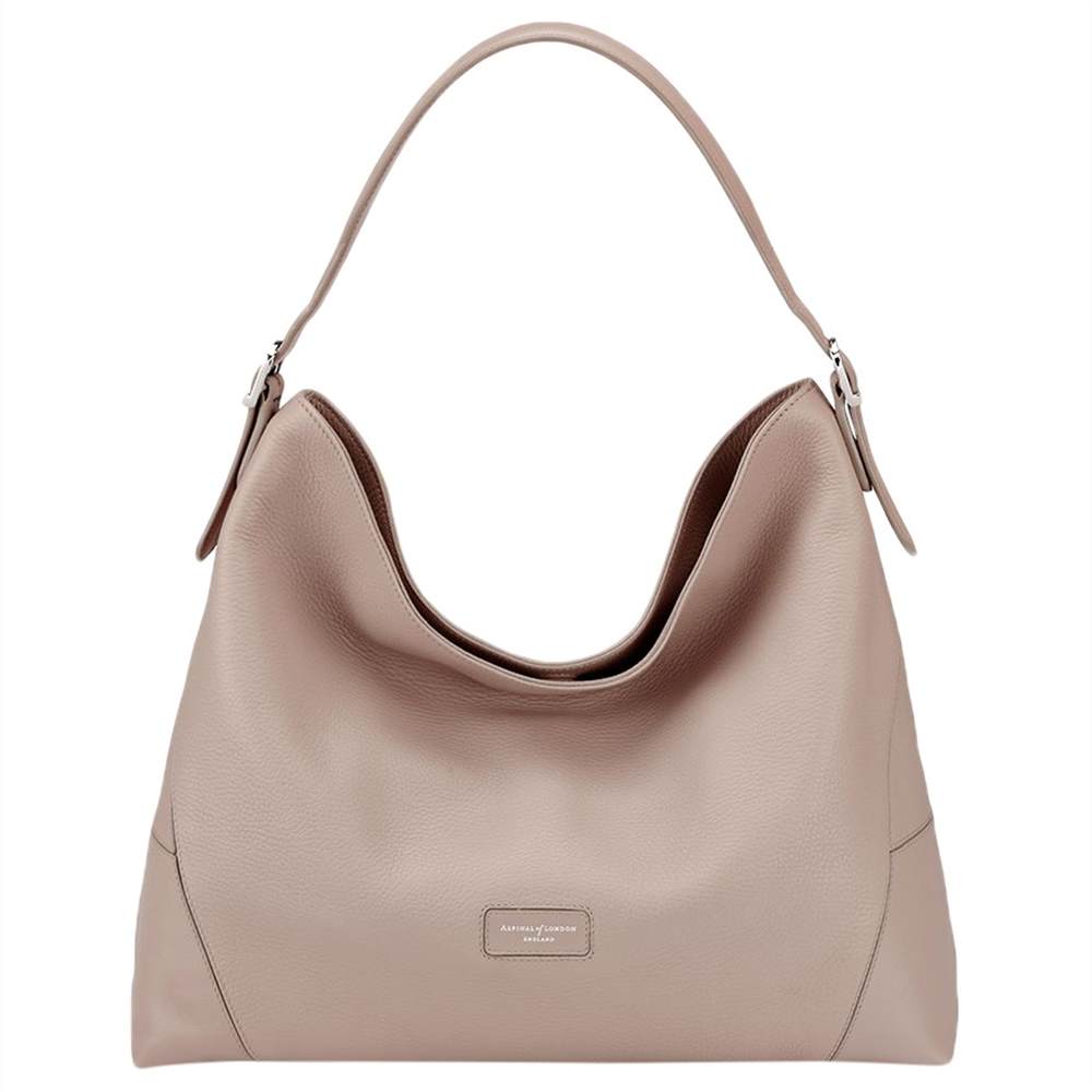 A-London Leather Hobo BagTaupe A-London Handbags