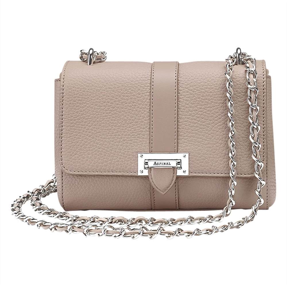 A-London Lottie Leather Cross Body BagTaupe A-London Handbags