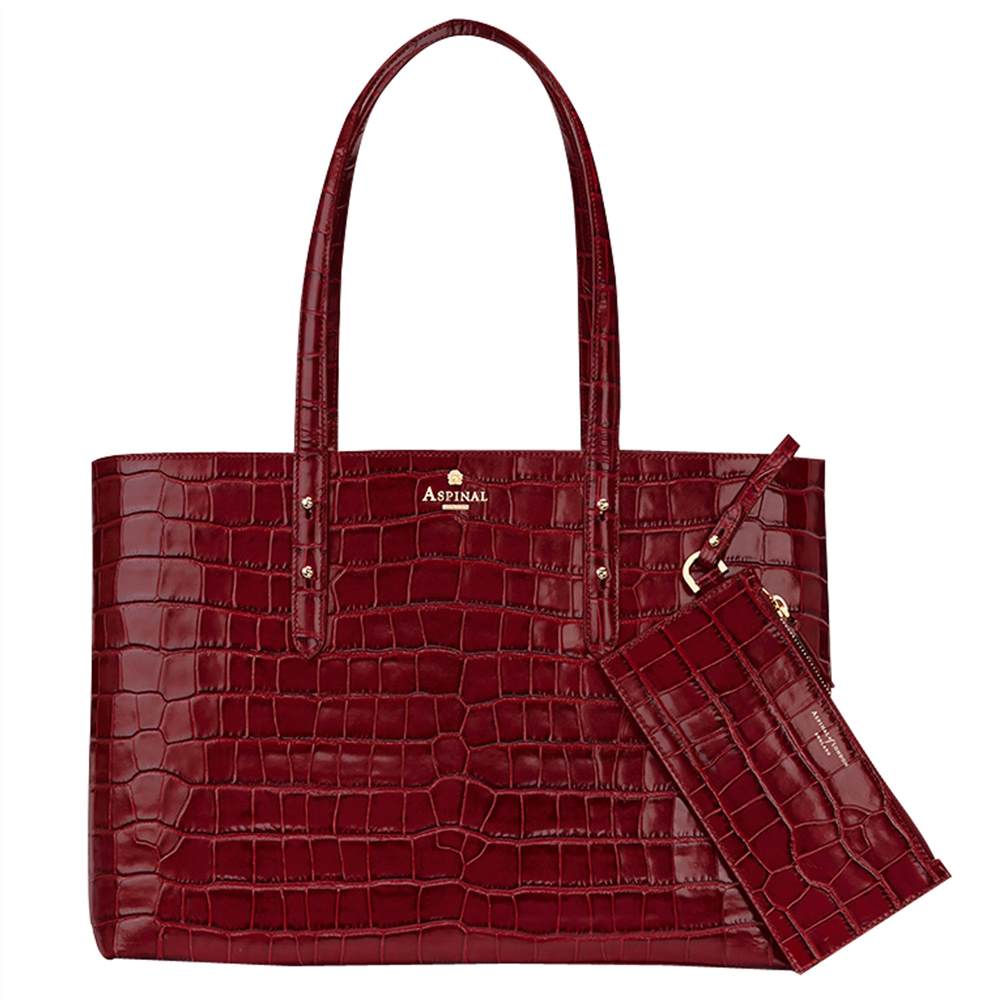 A-London Regent Leather Tote BagBordeaux A-London Handbags