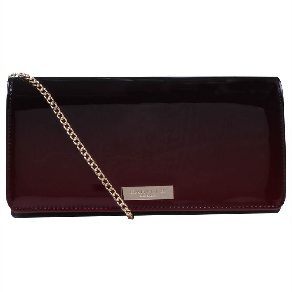 Carvela Alice Clutch Bag Wine Carvela Handbags