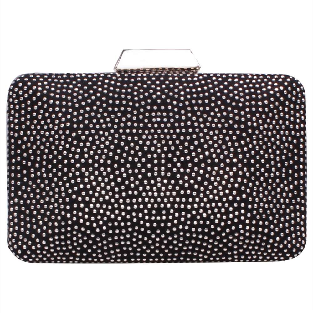 Carvela Delight Studded Clutch Bag Black Carvela Handbags