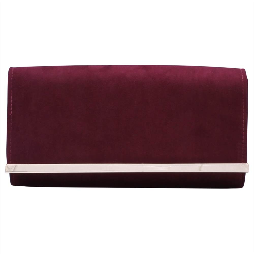 Carvela Dylan 2 Foldover Clutch Bag Wine Carvela Handbags