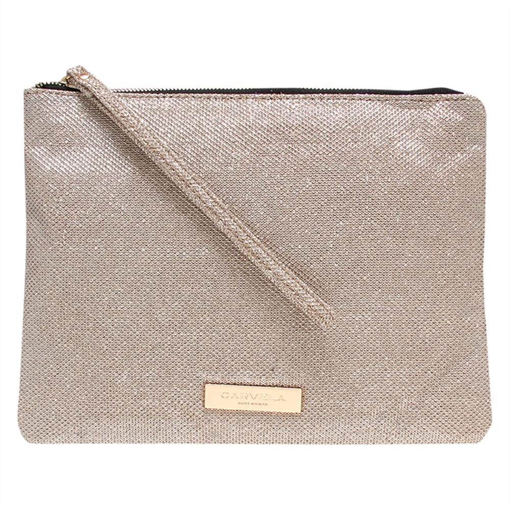 Carvela Kollude Clutch Bag Gold Carvela Handbags