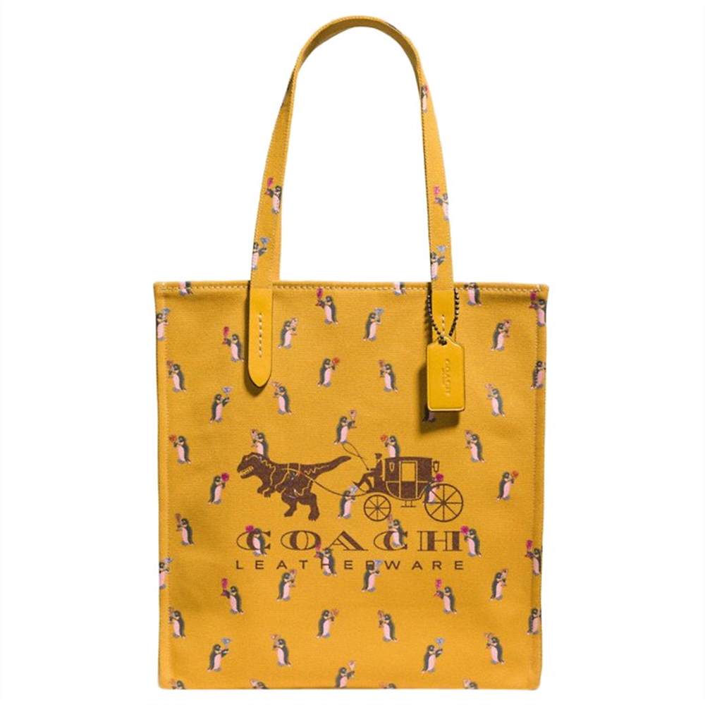 Co-London 1941 Canvas North/South Rexy Carriage Tote Bag Yellow Co-London Handbags