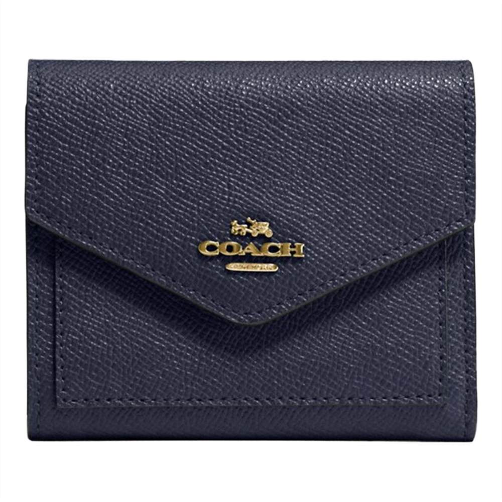 Co-London Crossgrain Leather Small Purse Navy Co-London Purses