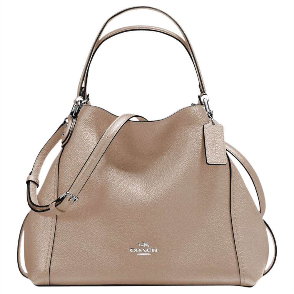 Co-London Edie 28 Leather Shoulder Bag Stone Co-London Handbags