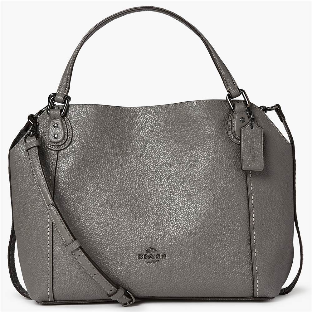 Co-London Edie 28 Leather Shoulder BagHeather Grey Co-London Handbags