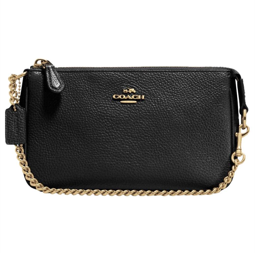 Co-London Nolita Pebbled Leather Wristlet PurseBlack Co-London Purses