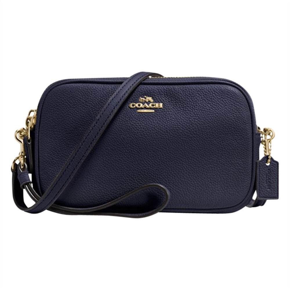 Co-London Pebble Leather Cross Body Clutch BagNavy Co-London Handbags