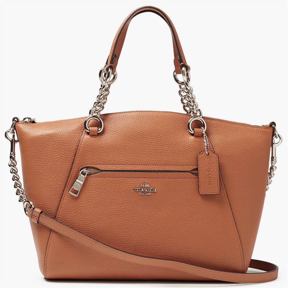 Co-London Prarie Chain Leather Satchel Bag Caramel Co-London Handbags