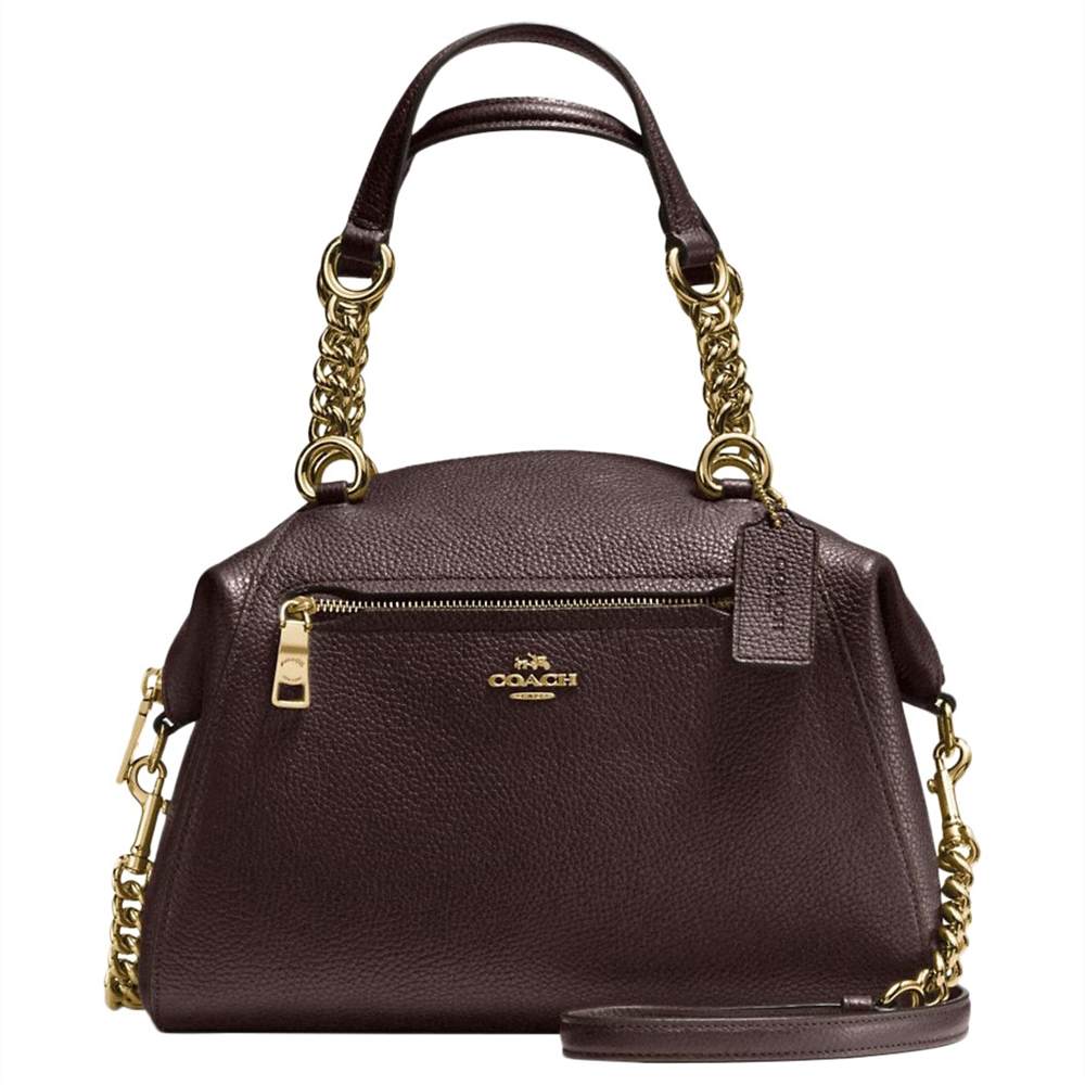 Co-London Prarie Chain Leather Satchel BagChestnut Co-London Handbags