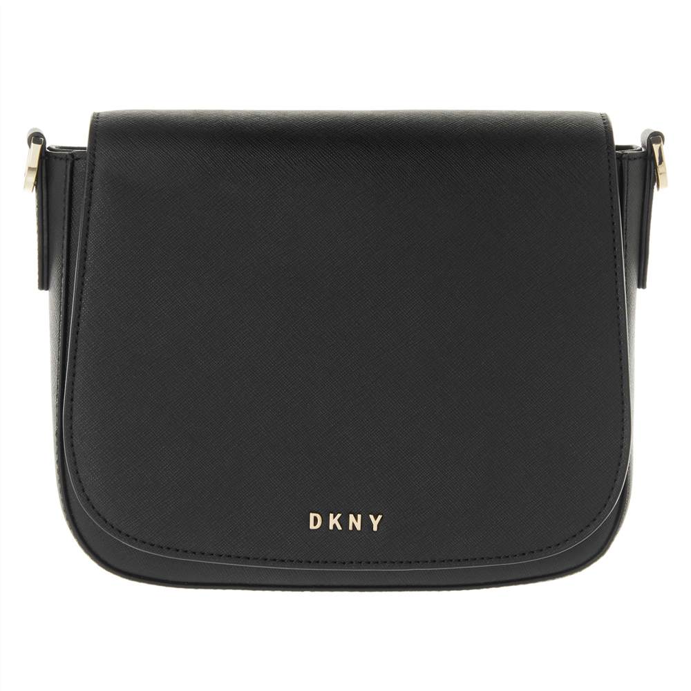 Dk-London Bryant Park Saffiano Leather Cross Body Bag Black Dk-London Handbags