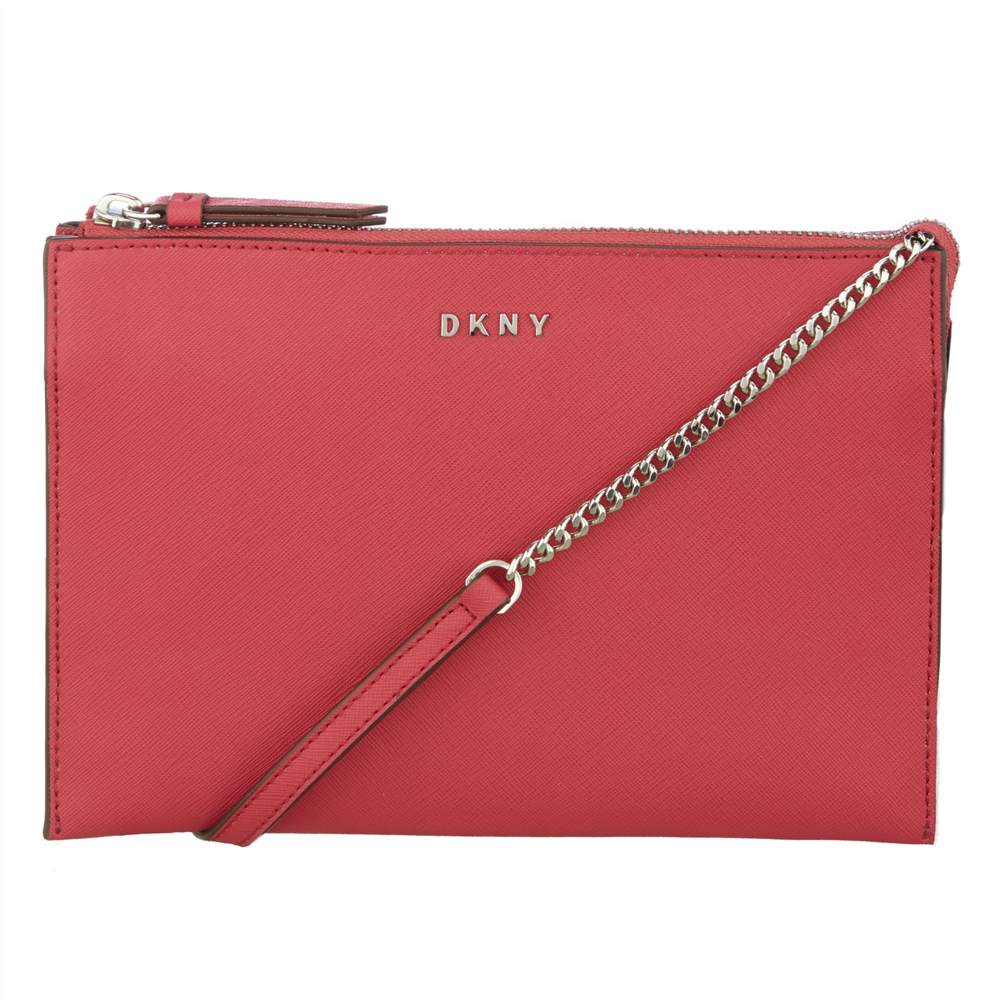 Dk-London Bryant Park Saffiano Leather Flat Zip Cross Body Bag Dk-London Handbags