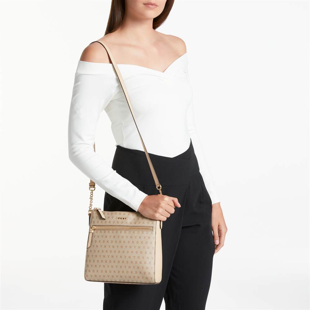 mulberry bag with detachable clutch : dkny new yorkDKNY Chain Item Leather Top Zip Cross Body Chino Logo DKNY Handbags