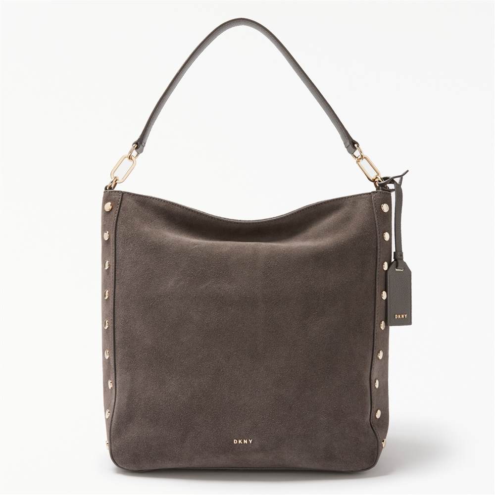 Dk-London Chelsea Suede Studded Hobo BagStone Dk-London Handbags