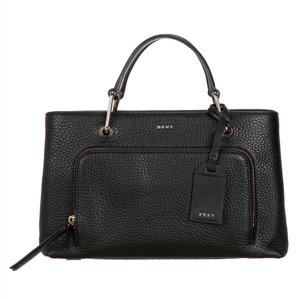 Dk-London Deerskin Leather Small Grab Bag Black Dk-London Handbags