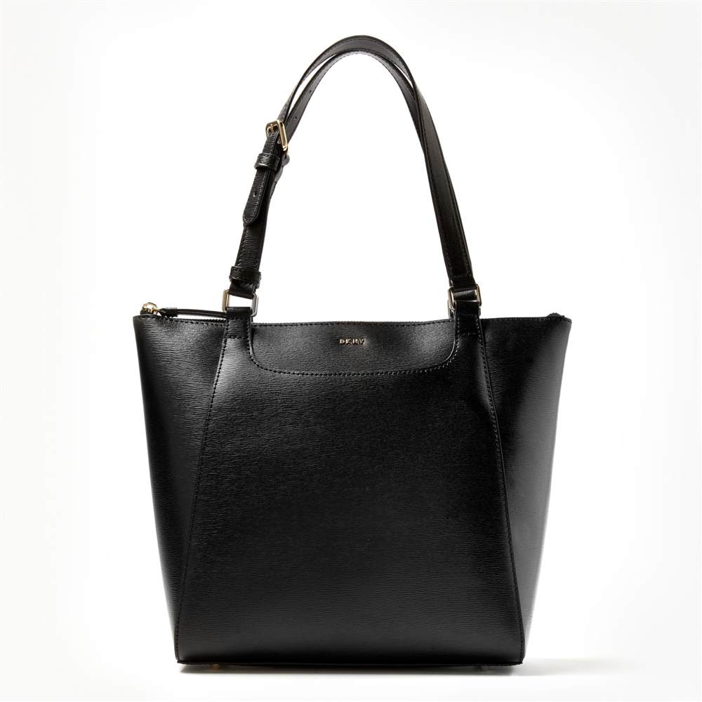 Dk-London Saddle Sutton Medium Leather Tote BagBlack Dk-London Handbags