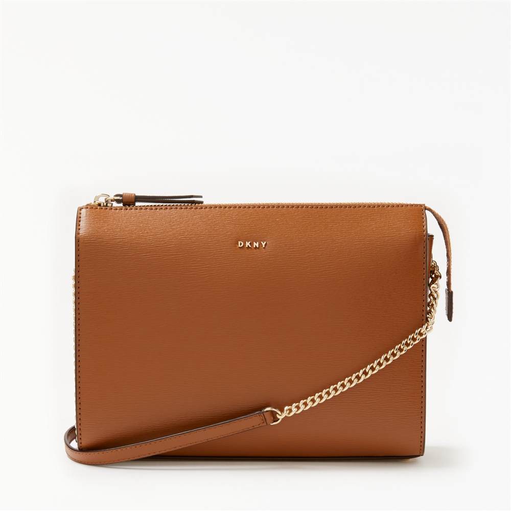 Dk-London Sutton Textured Leather Small Cross Body BagCamel Dk-London Handbags