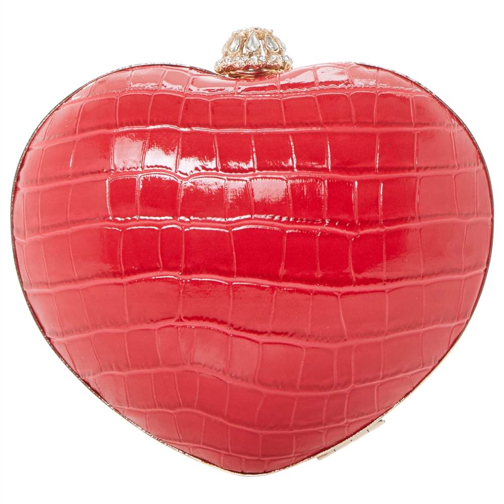 Dune Babe Heart Clutch BagRed Dune Handbags