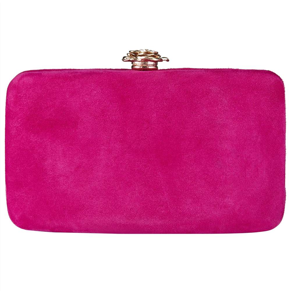 Dune Bloved Clasp Clutch Fuchsia Dune Handbags