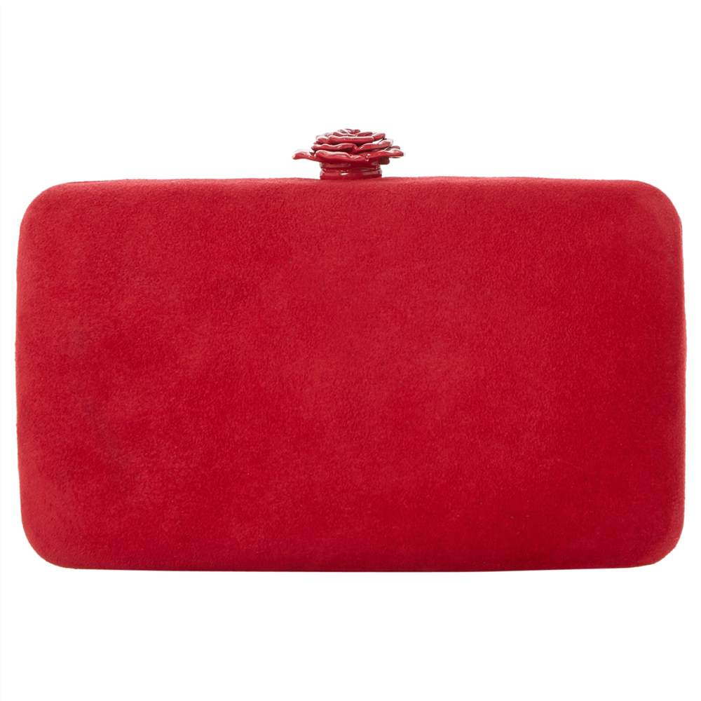 Dune Bloved Clasp ClutchRed Dune Handbags