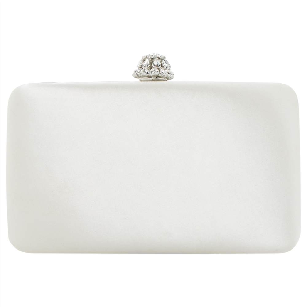 Dune Bridal Collection Bridey Satin Match Clutch Bag Dune Handbags