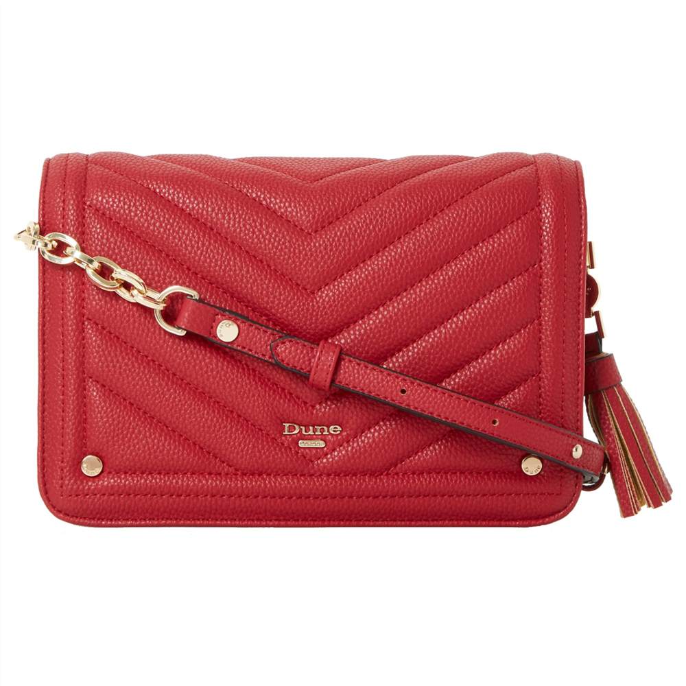 Dune Dathy Quilted Cross Body BagRed Dune Handbags