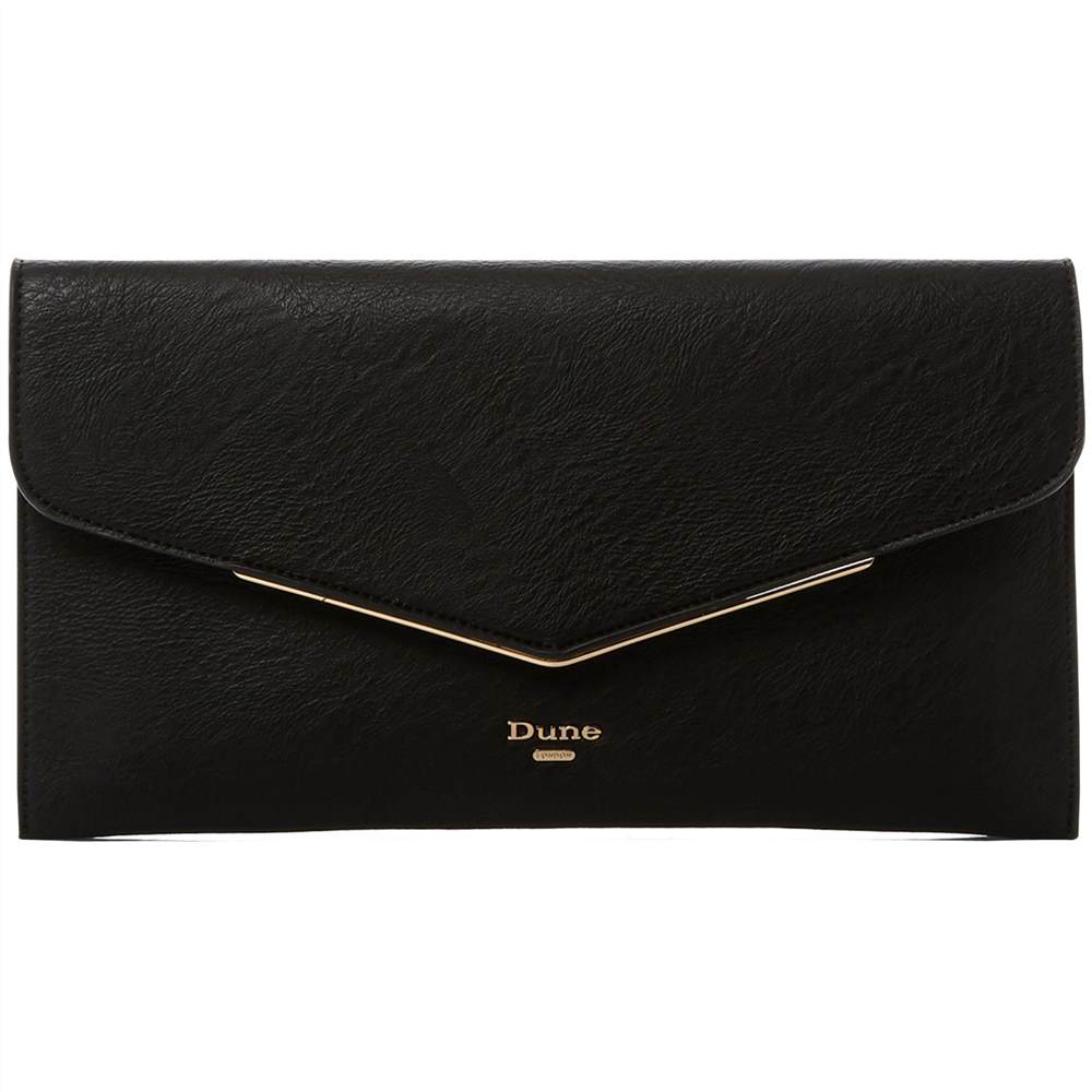 Dune Epeonnie Envelope Clutch BagBlack Dune Handbags