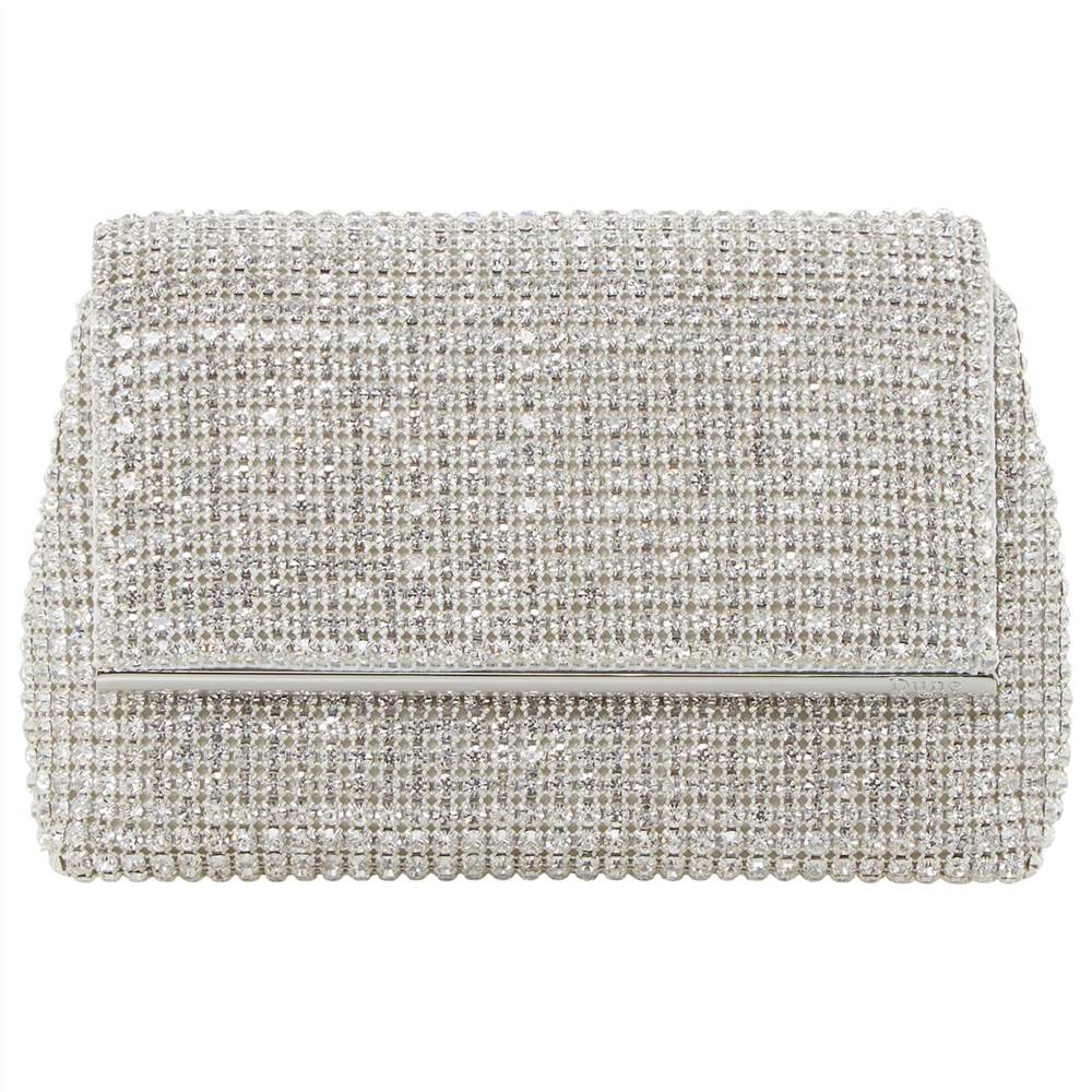 Dune Everlina Clutch Bag Silver Dune Handbags