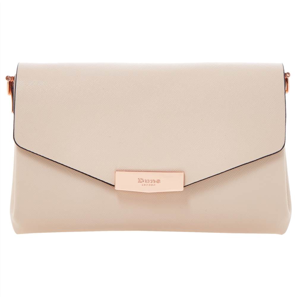 Dune Exie Clutch Bag Nude Dune Handbags