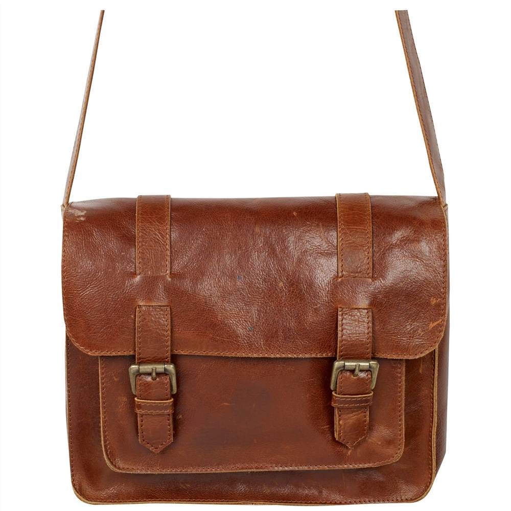 Fat Face Claire Leather Satchel Bag Tan Fat Face Handbags