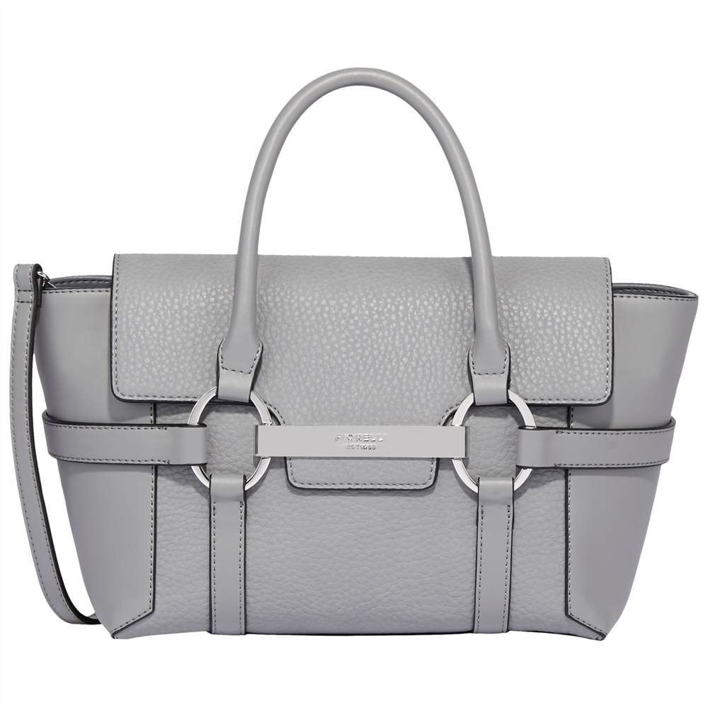 Fi-London Barbican Small Flapover Tote Bag Belgrave Grey Casual Mix Fi-London Handbags