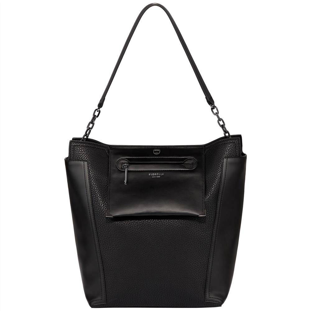 Fi-London Brunswick Bucket Tote BagBlack Casual Mix Fi-London Handbags