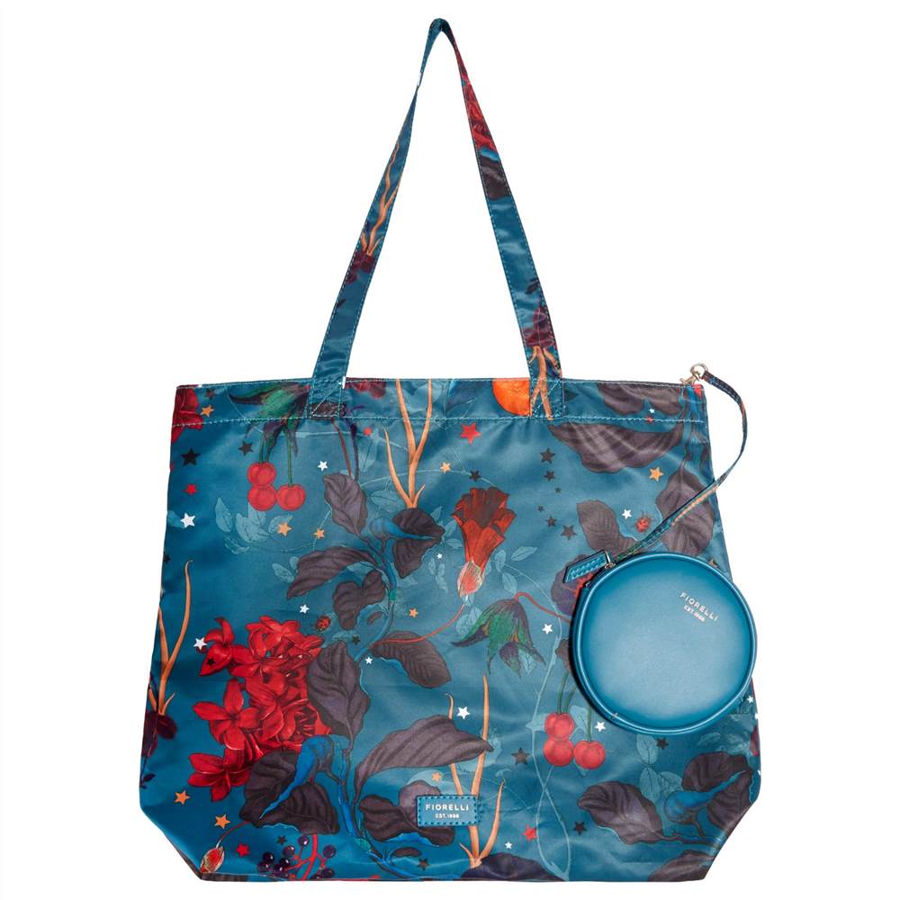 Fi-London Emma Foldable Shopper BagBlue Print Fi-London Handbags