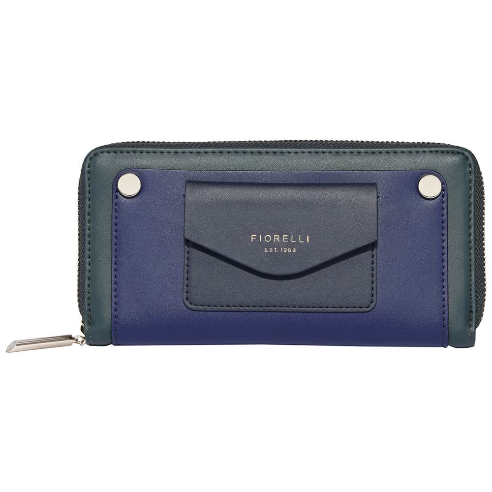 Fi-London Farringdon Zip Around PurseBlue Mix Fi-London Purses