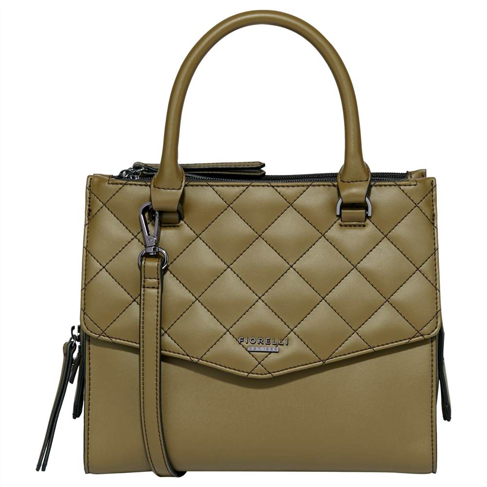 Fi-London Mia Small Quilted Grab BagOlive Fi-London Handbags