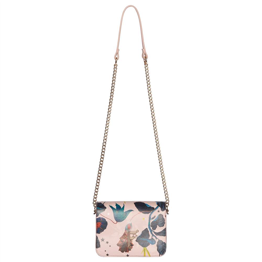 Fi-London Nighttails Printed Small Across Body BagRose Print Fi-London Handbags