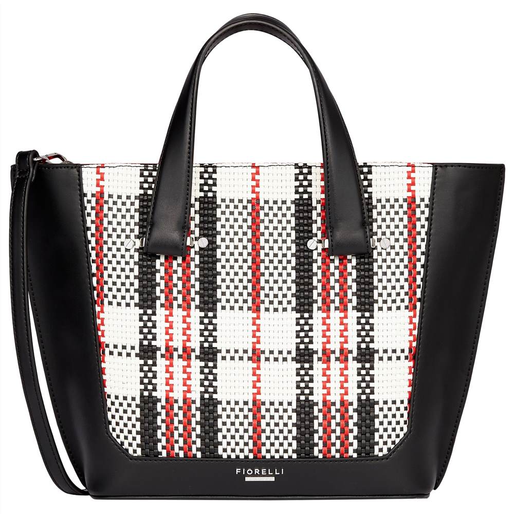 Fi-London Tisbury Mini Tote Bag Mono Check Fi-London Handbags