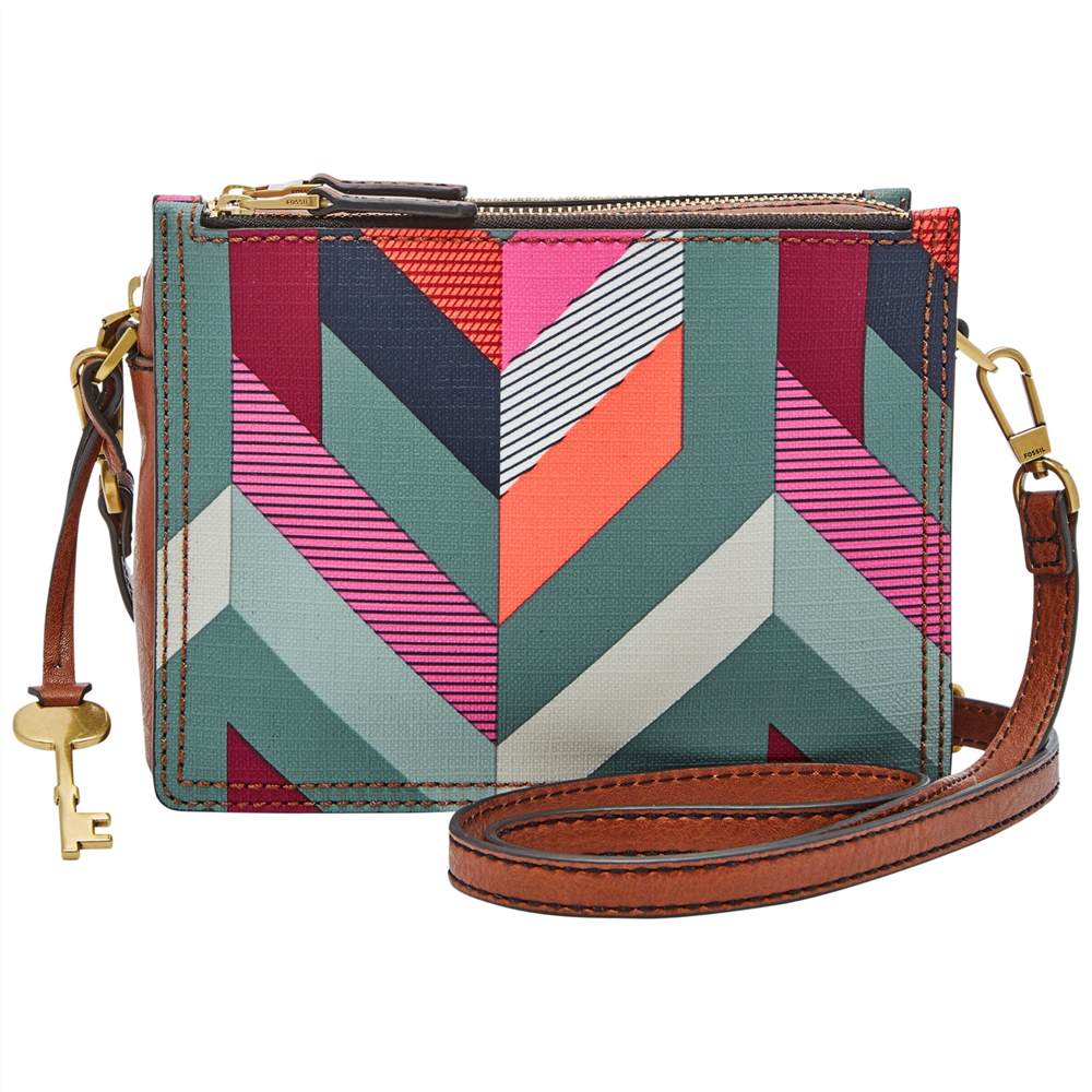 Fossil Campbell Cross Body BagChevron Fossil Handbags