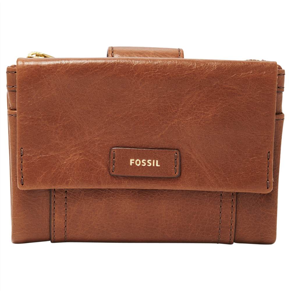 Fossil Ellis Leather Multi-Function PurseBrown Fossil Purses