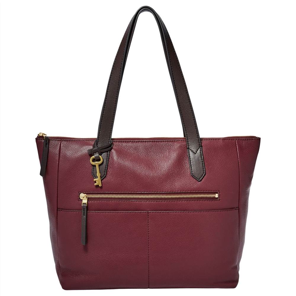 Fossil Fiona Leather Tote BagCabernet Fossil Handbags