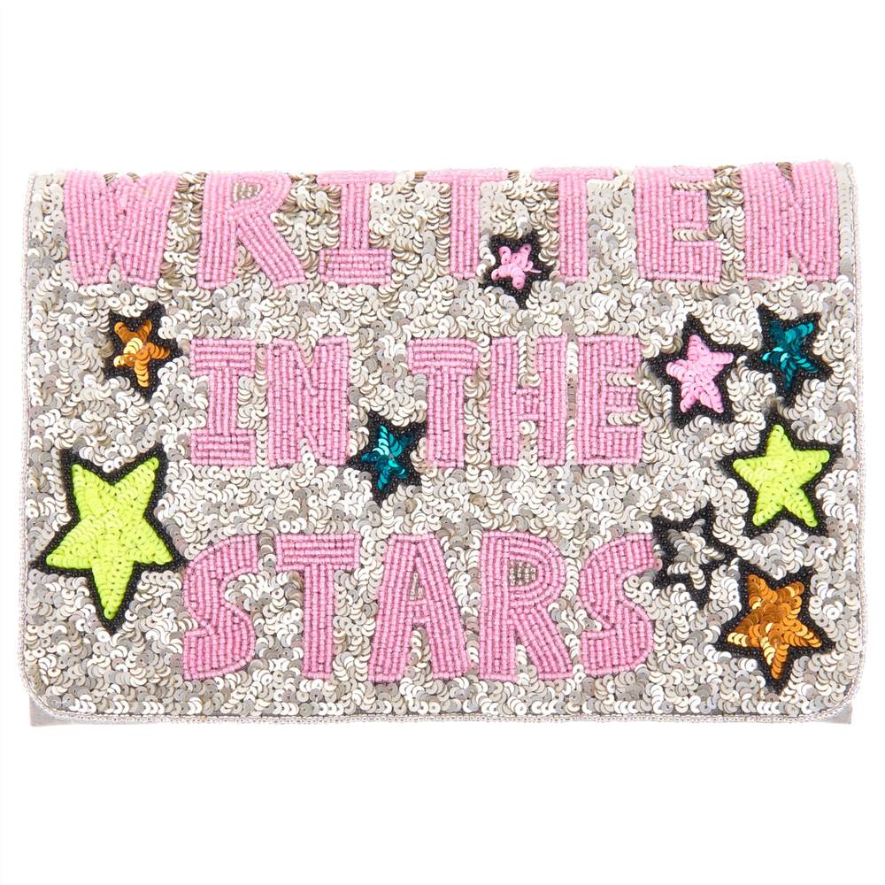 From St Xavier Written In The Stars Foldover Clutch Multi From St Xavier Handbags