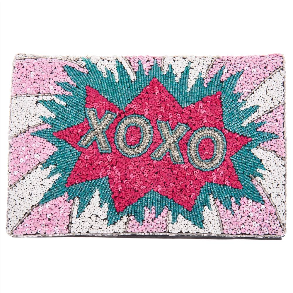 From St Xavier XOXO Foldover Clutch Multi From St Xavier Handbags