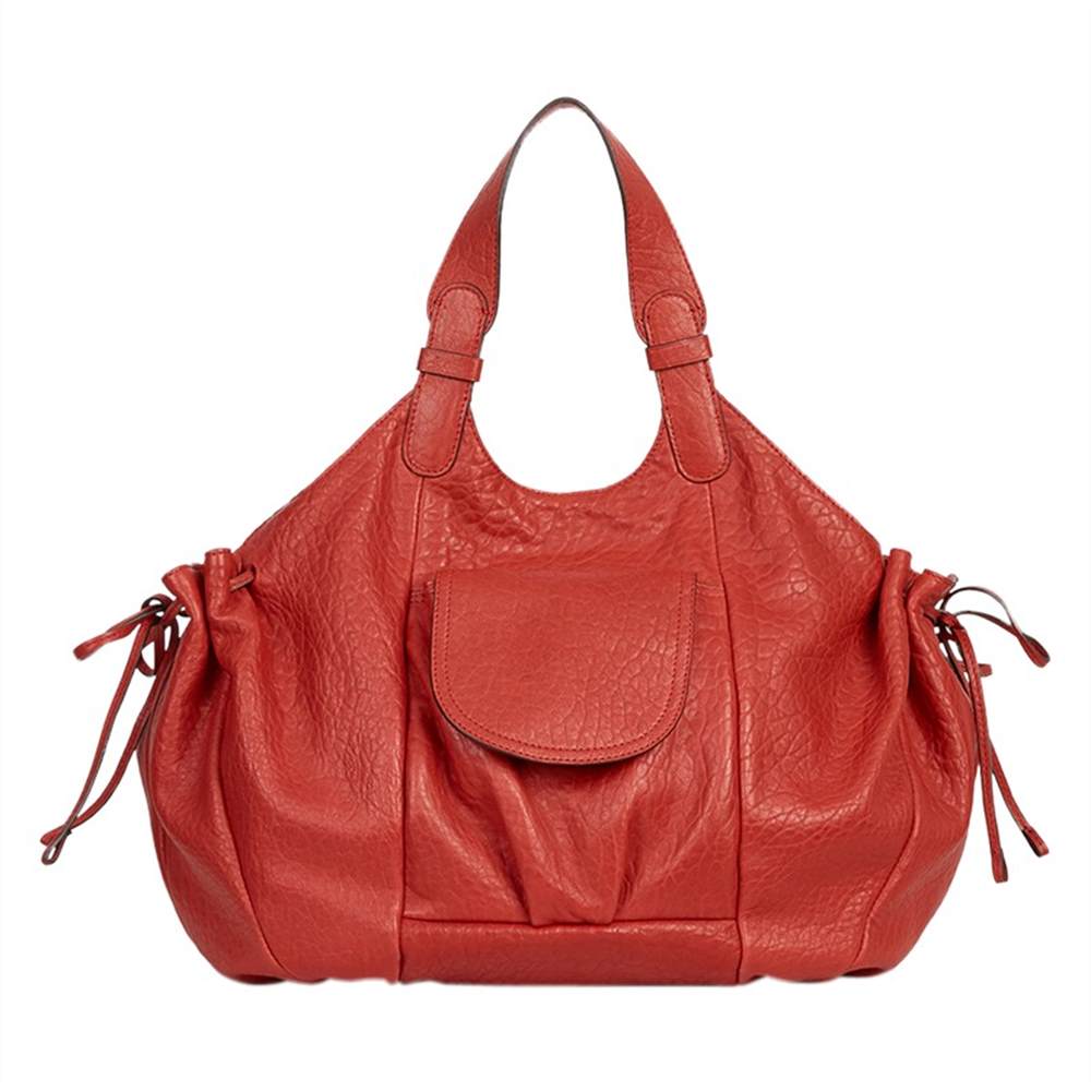 Gerard Darel Le New D Leather Shoulder BagRouge Gerard Darel Handbags