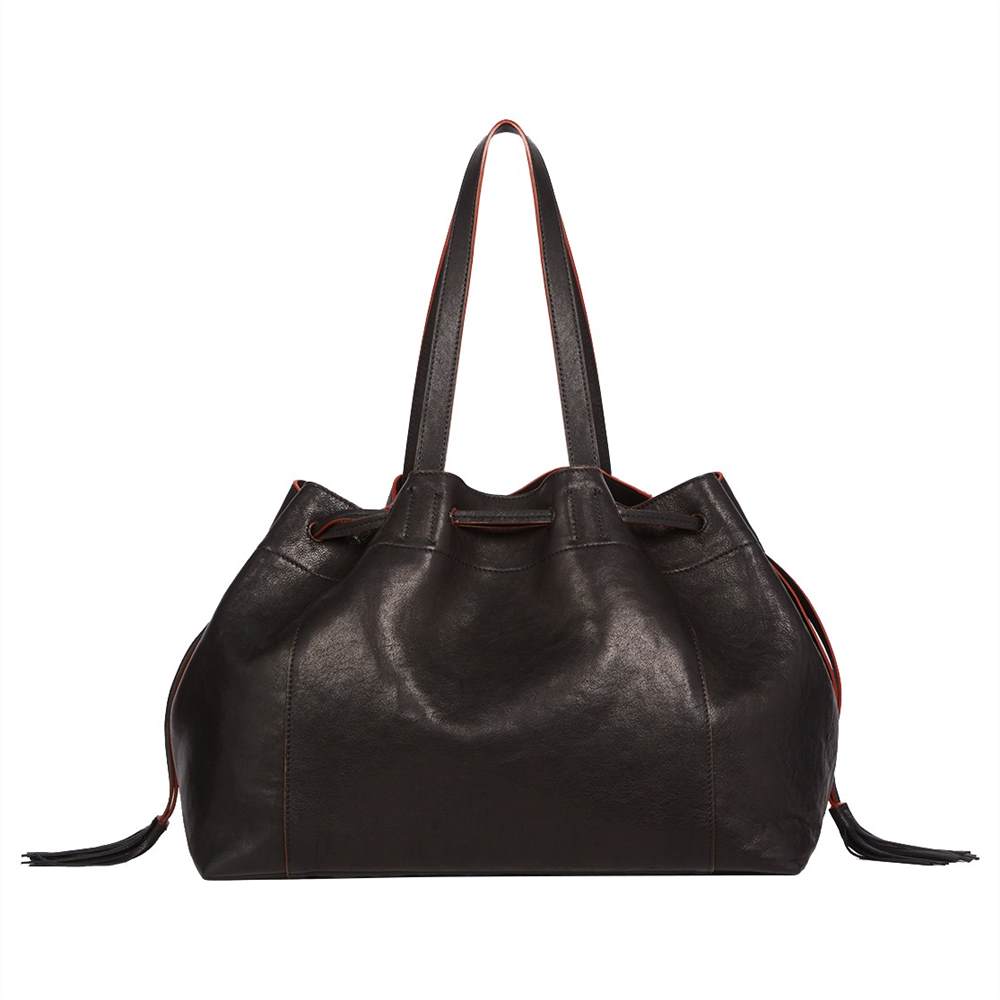 Gerard Darel Le Simple 2 Bis Leather BagBlack Gerard Darel Handbags