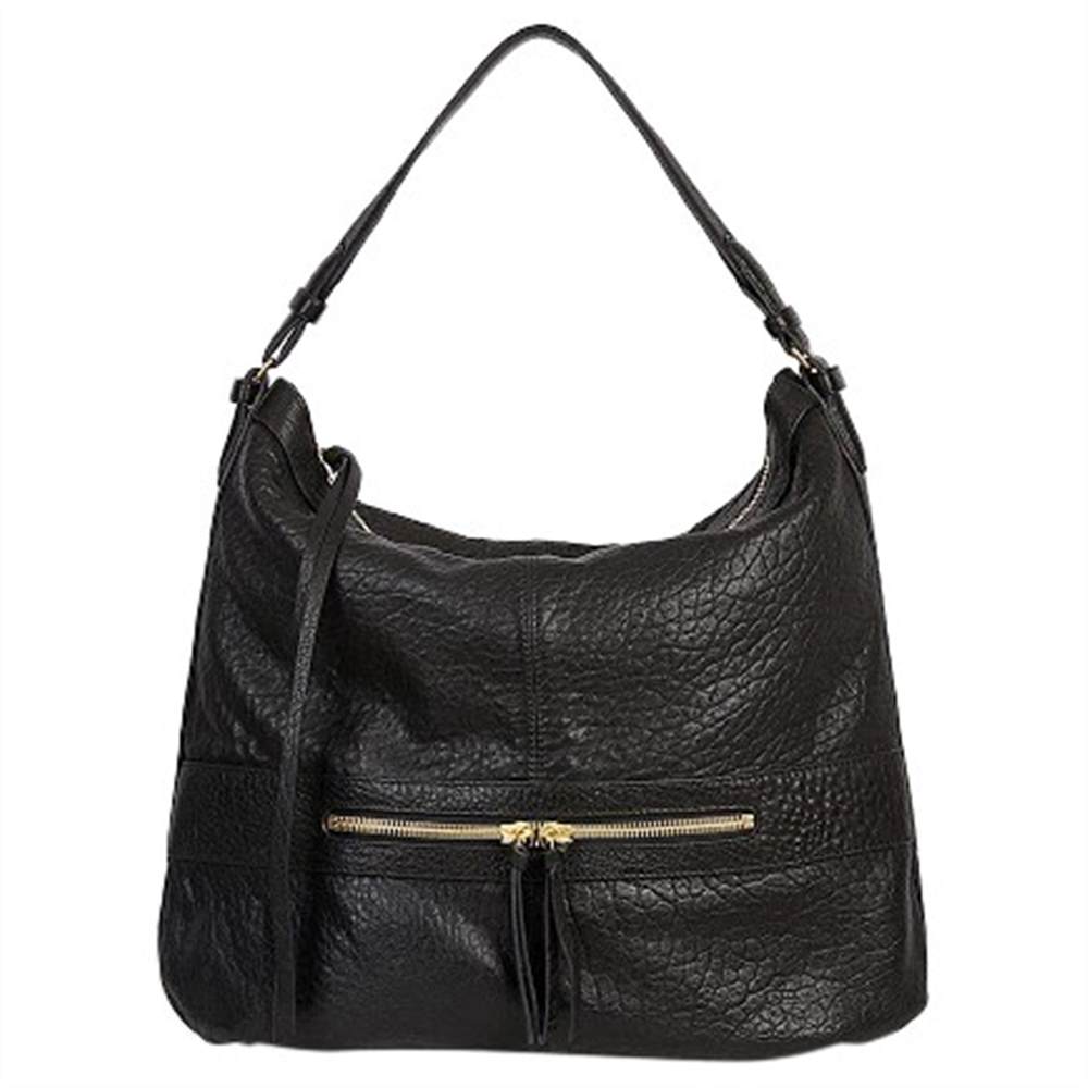 Gerard Darel Midday GD Tassel Shoulder Bag Black Gerard Darel Handbags