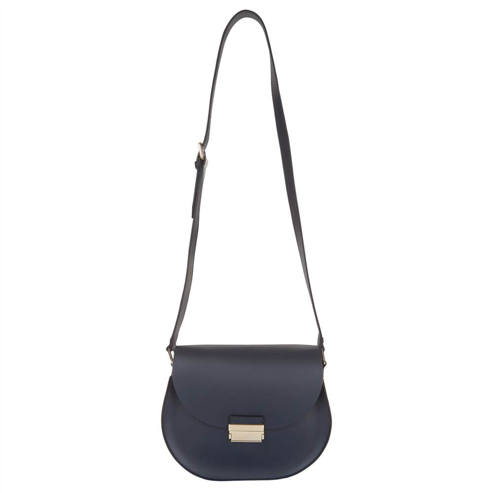 Ho-London Waverley Leather Cross Body Bag Navy Ho-London Handbags